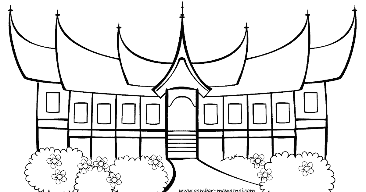 Detail Sketsa Gambar Rumah Adat Nomer 19