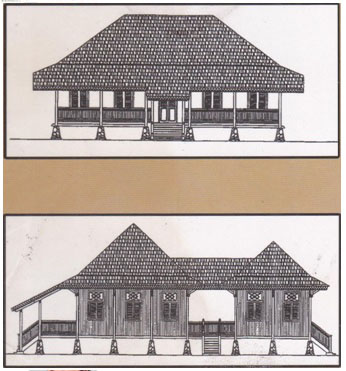 Detail Sketsa Gambar Rumah Adat Nomer 40