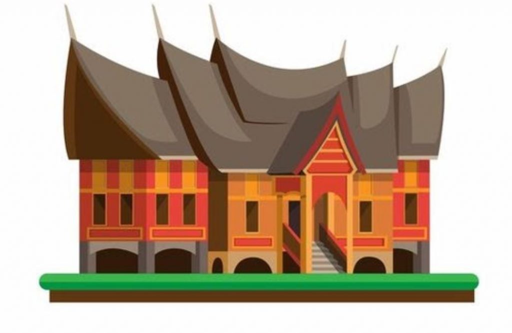 Sketsa Gambar Rumah Gadang 55+ Koleksi Gambar