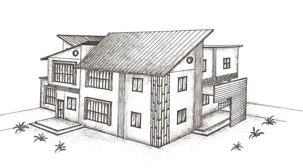 Detail Sketsa Gambar Rumah Impian Nomer 11