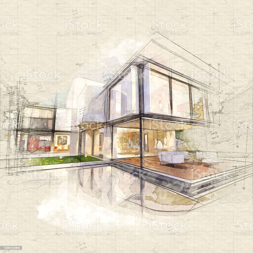 Detail Sketsa Gambar Rumah Impian Nomer 50