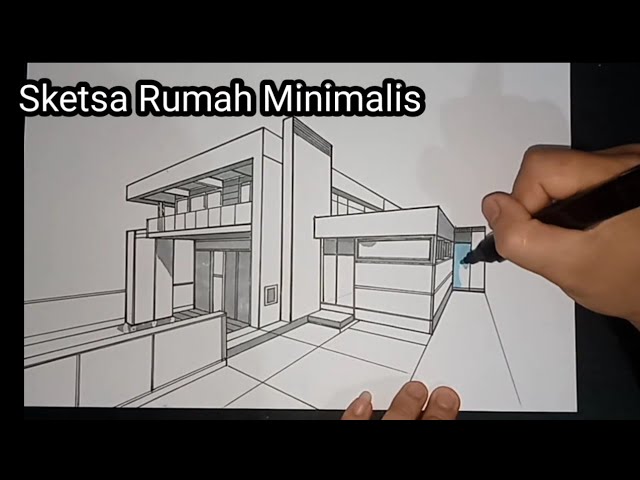 Detail Sketsa Gambar Rumah Minimalis Nomer 19