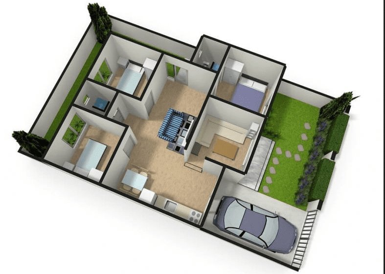 Detail Sketsa Gambar Rumah Minimalis Nomer 22