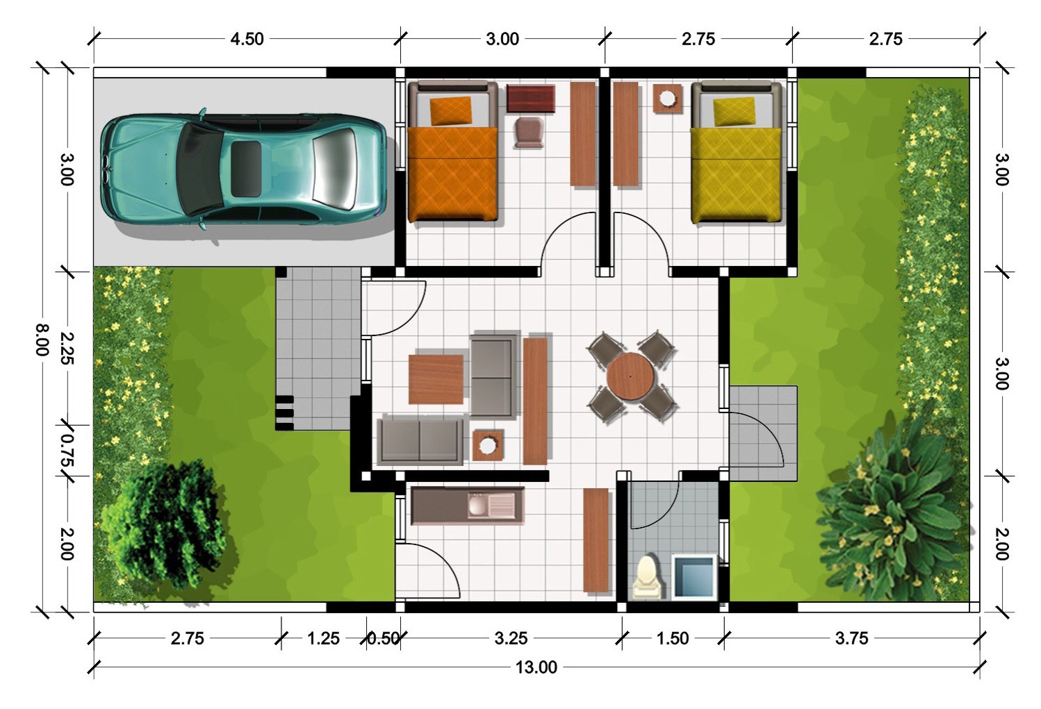 Detail Sketsa Gambar Rumah Minimalis Nomer 53