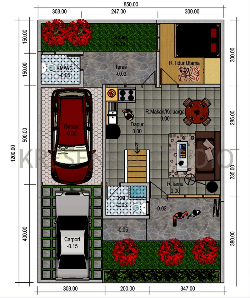 Detail Sketsa Gambar Rumah Minimalis Ukuran 6x9 Nomer 37