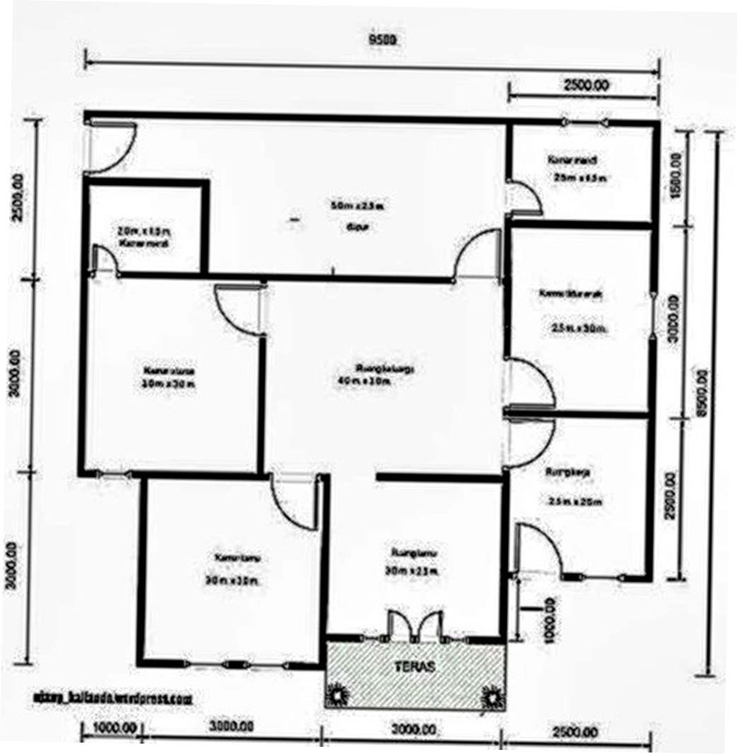 Detail Sketsa Gambar Rumah Minimalis Ukuran 6x9 Nomer 42