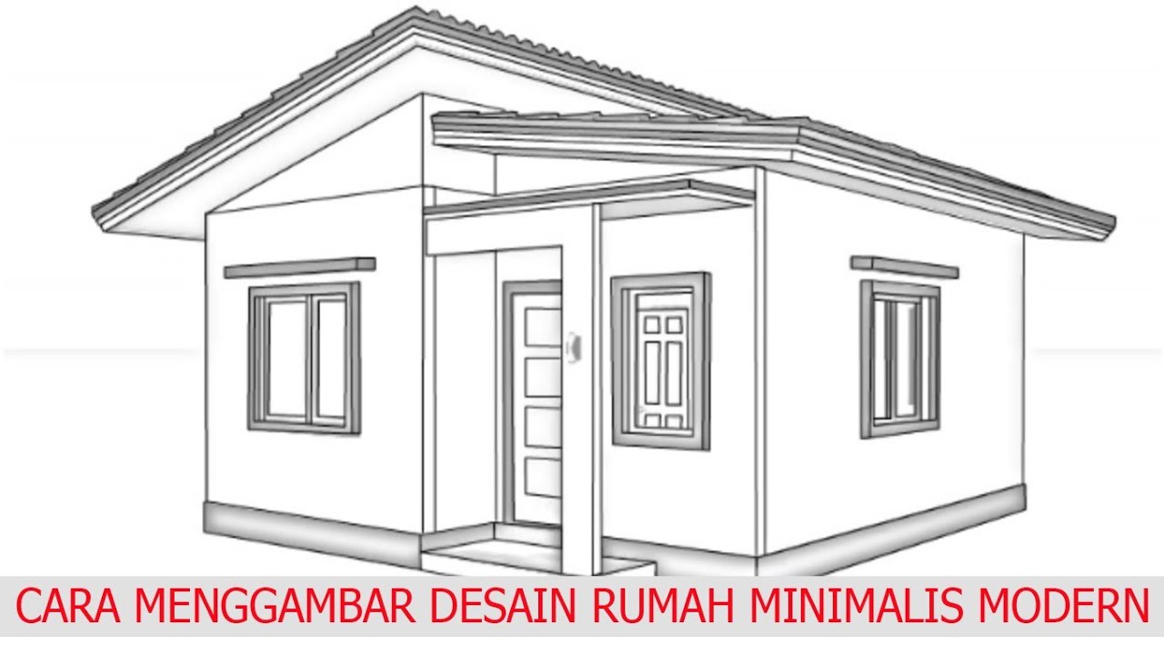 Sketsa Gambar Rumah Sederhana 54+ Koleksi Gambar