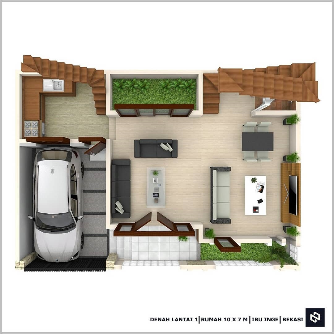 Detail Sketsa Gambar Rumah Ukuran 8 X 14 Tingkat Melebar Nomer 51