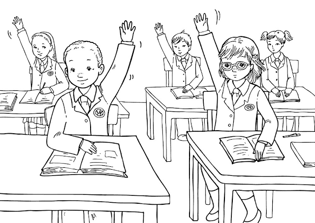 Detail Sketsa Gambar Sekolah Nomer 20