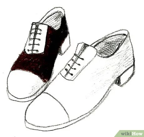 Detail Sketsa Gambar Sepatu Nomer 34