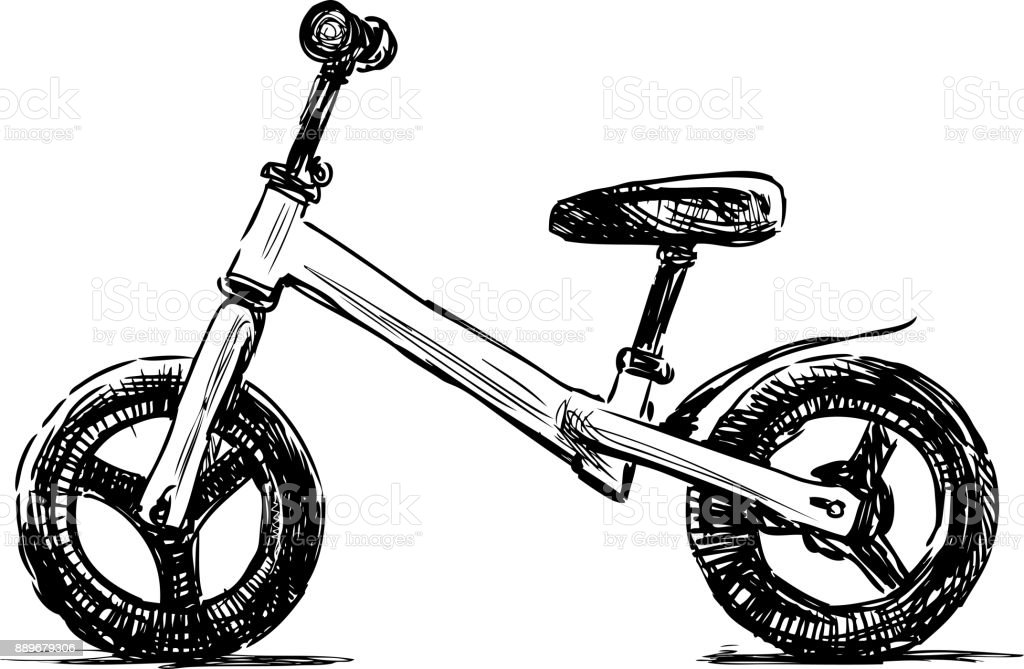 Detail Sketsa Gambar Sepeda Anak Nomer 18