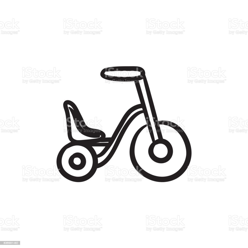 Detail Sketsa Gambar Sepeda Anak Nomer 22