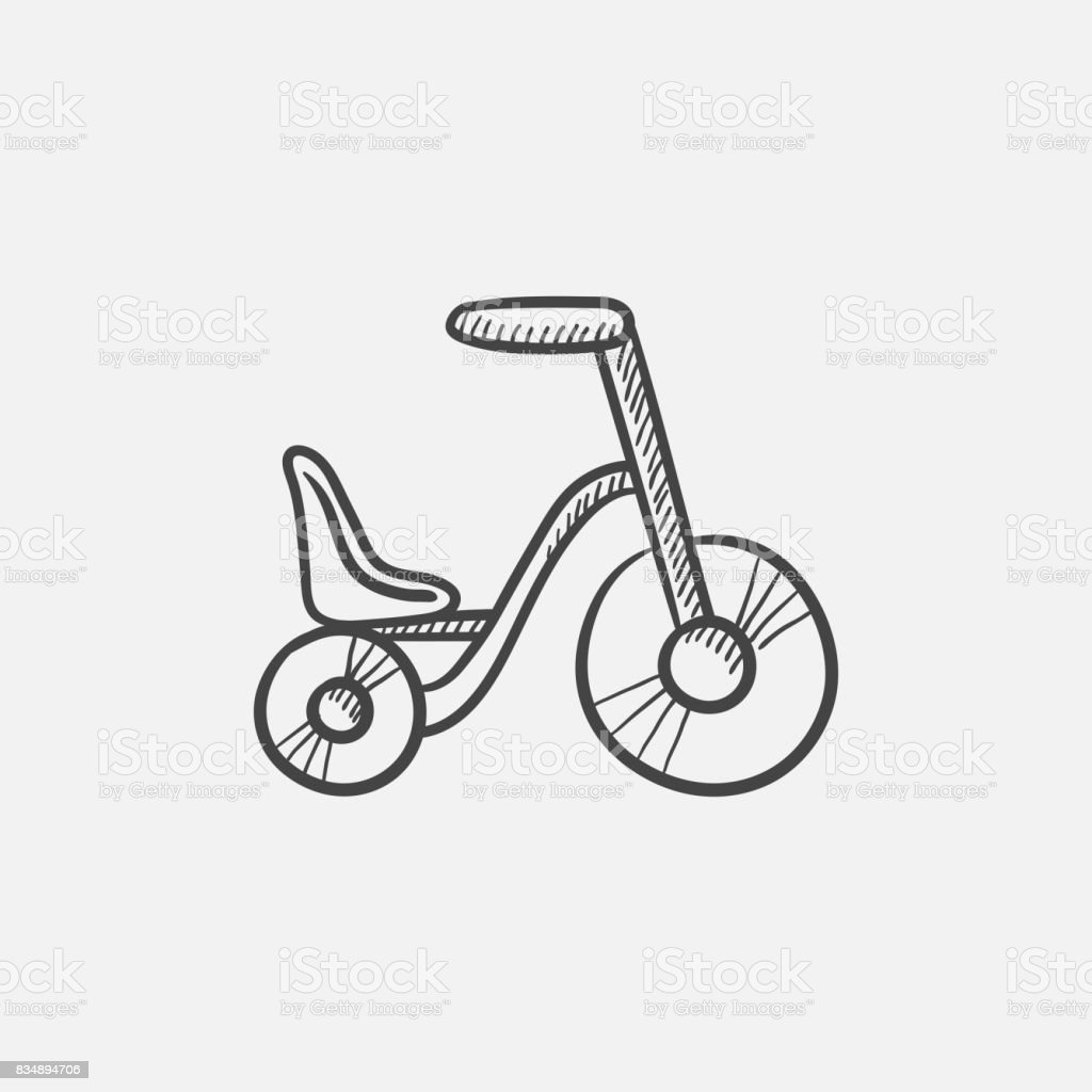 Detail Sketsa Gambar Sepeda Anak Nomer 4
