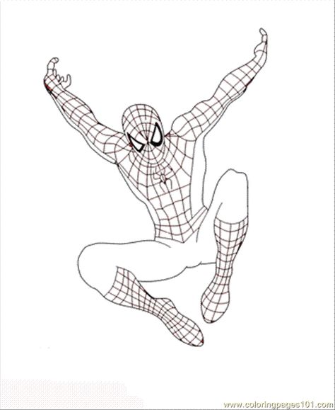 Detail Sketsa Gambar Spiderman Nomer 12