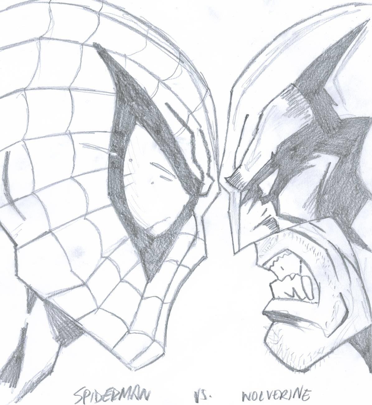 Detail Sketsa Gambar Spiderman Nomer 14