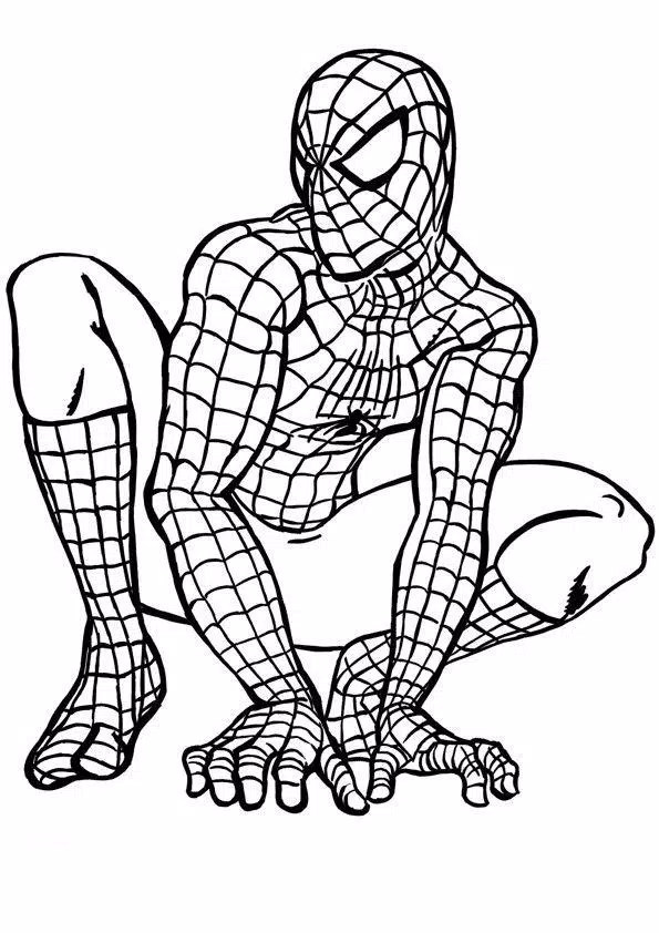 Detail Sketsa Gambar Spiderman Nomer 42