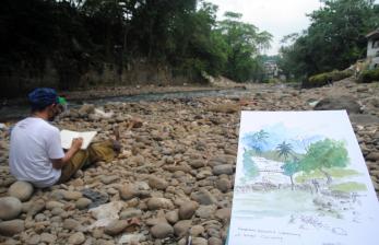 Detail Sketsa Gambar Sungai Nomer 33