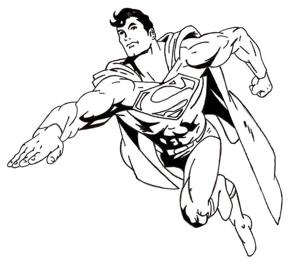 Detail Sketsa Gambar Superman Nomer 16