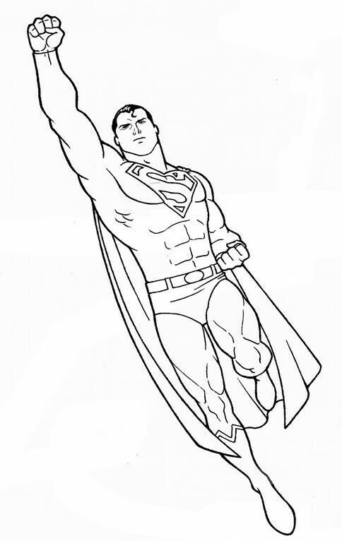 Detail Sketsa Gambar Superman Nomer 4