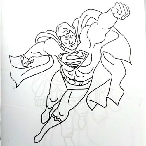 Detail Sketsa Gambar Superman Nomer 34