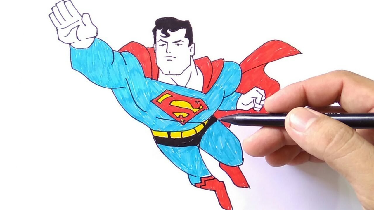 Detail Sketsa Gambar Superman Nomer 46