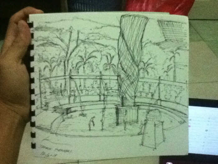 Detail Sketsa Gambar Taman Nomer 44