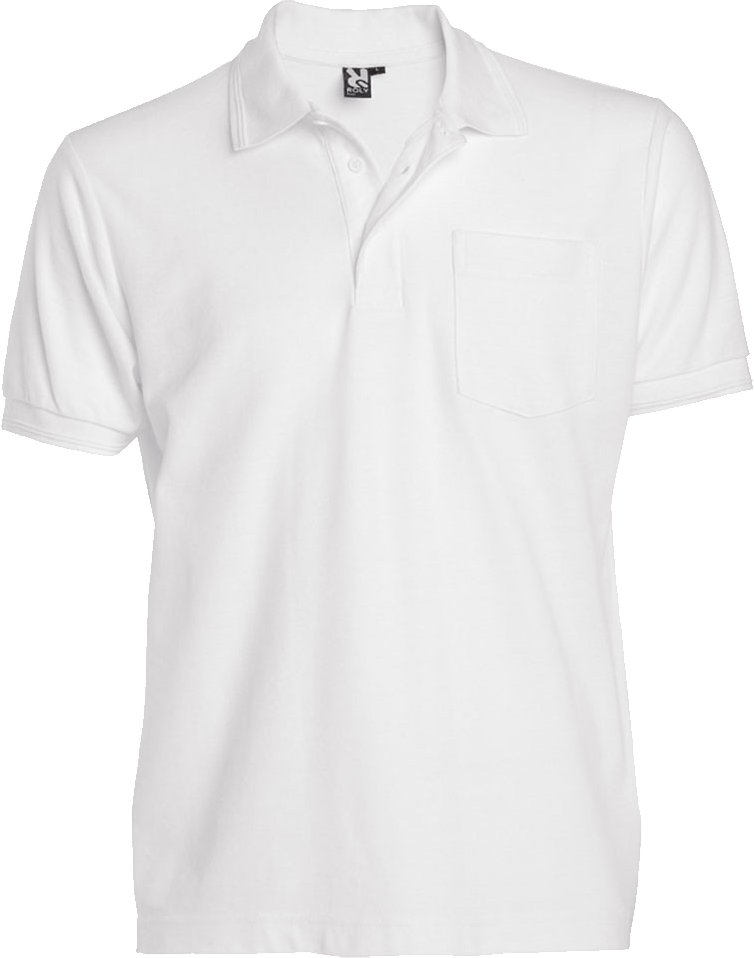 Detail White Polo Shirt Png Nomer 3