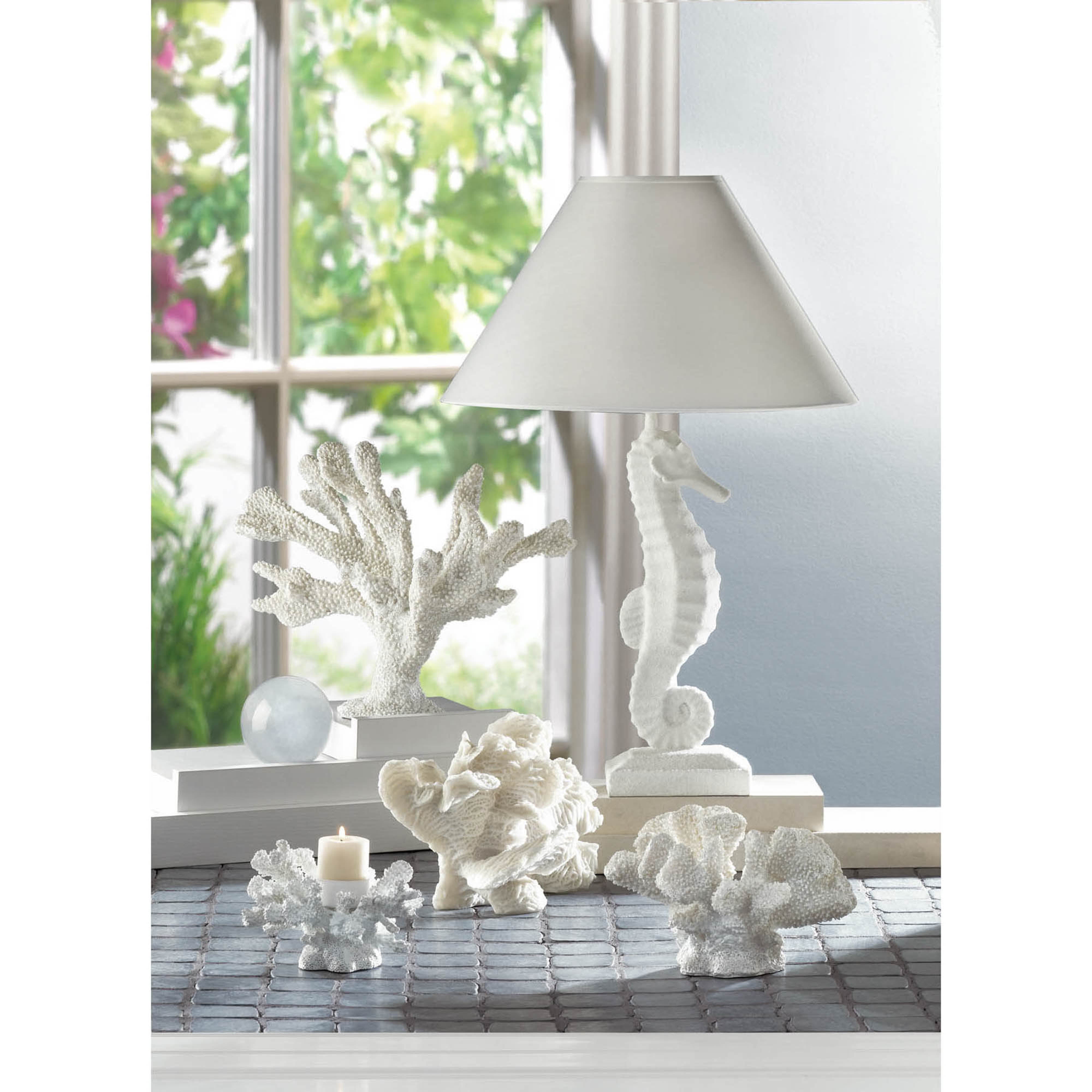 Detail White Seahorse Lamp Nomer 5