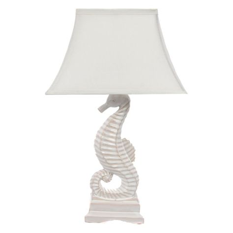 Detail White Seahorse Lamp Nomer 8