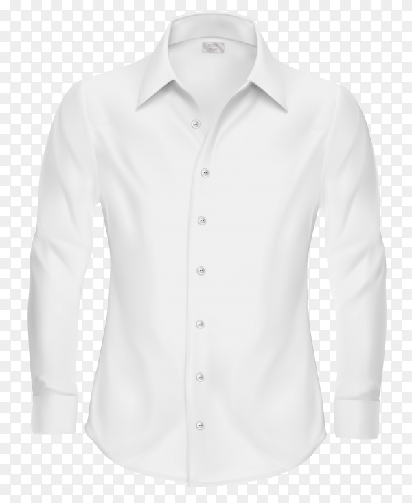 Detail White Shirt Transparent Background Nomer 10