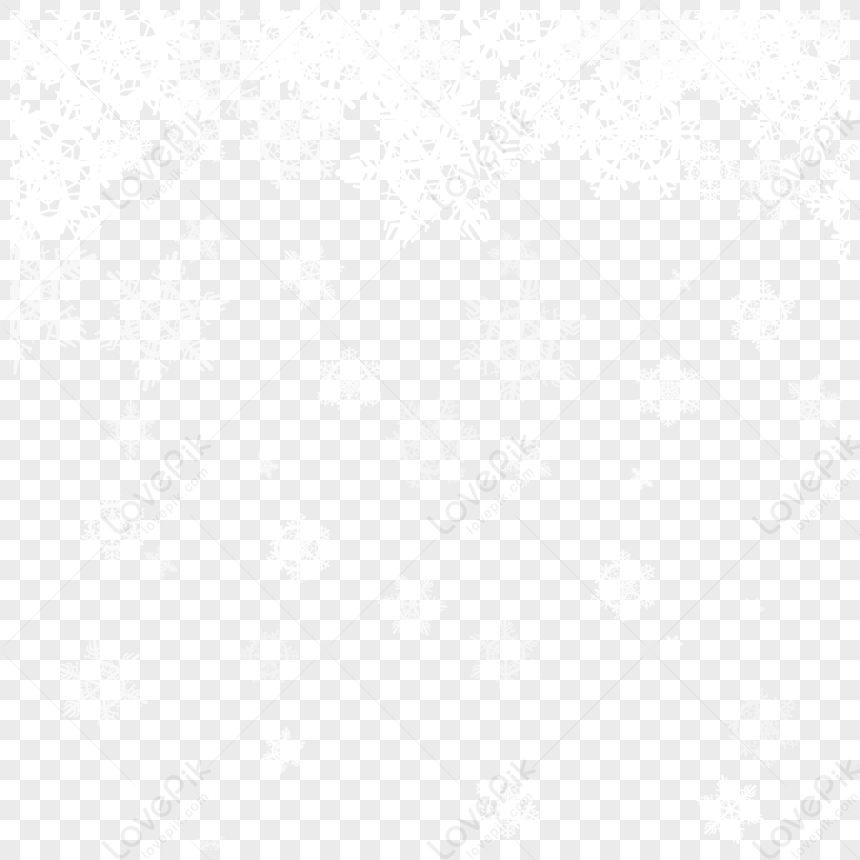 White Snowflake Border Png - KibrisPDR