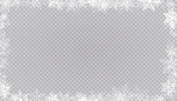 Detail White Snowflake Border Png Nomer 12