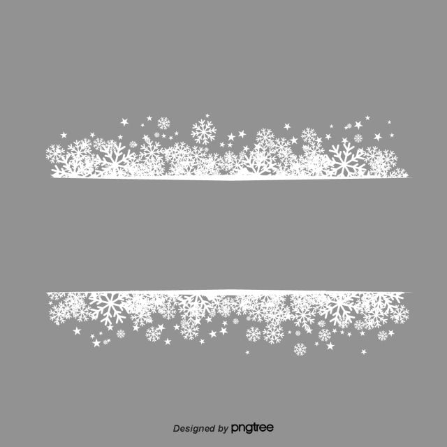 Detail White Snowflake Border Png Nomer 13