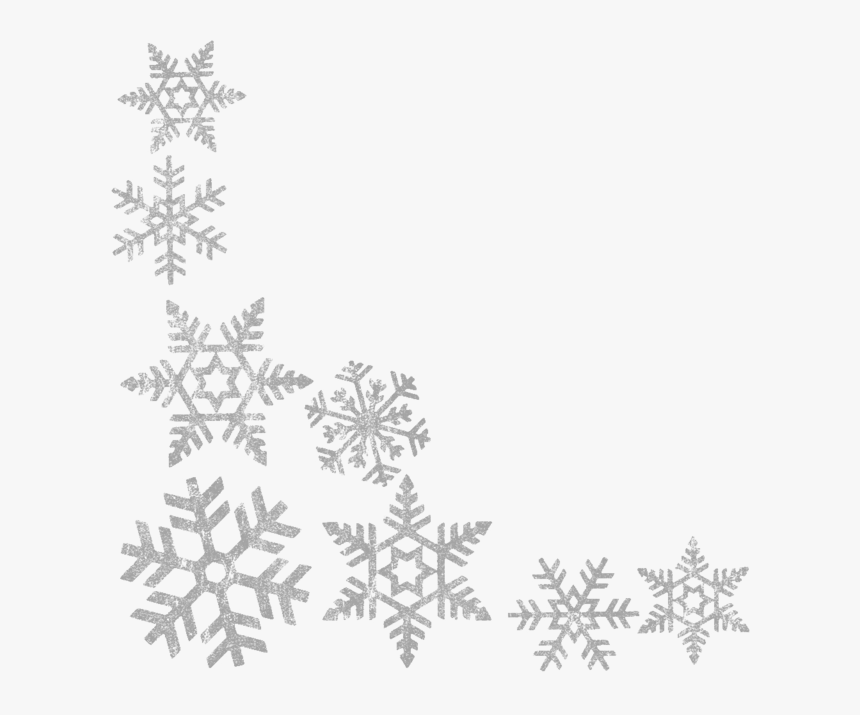 Detail White Snowflake Border Png Nomer 18