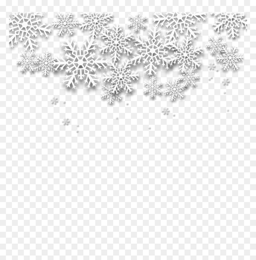 Detail White Snowflake Border Png Nomer 19