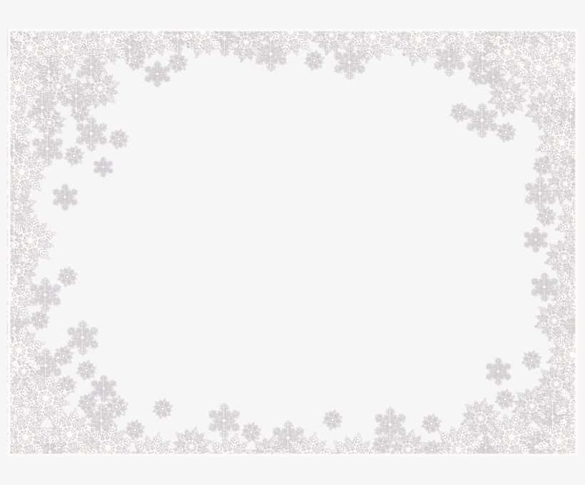 Detail White Snowflake Border Png Nomer 3