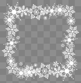 Detail White Snowflake Border Png Nomer 20
