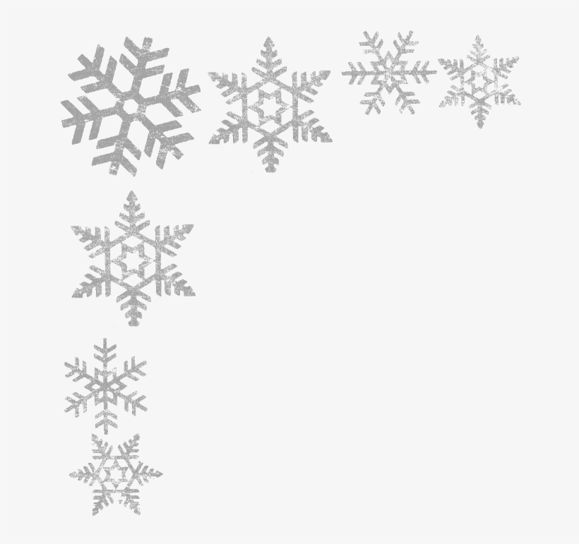 Detail White Snowflake Border Png Nomer 21