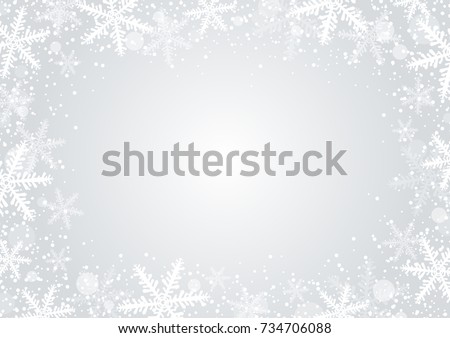 Detail White Snowflake Border Png Nomer 22