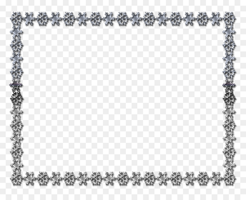 Detail White Snowflake Border Png Nomer 23