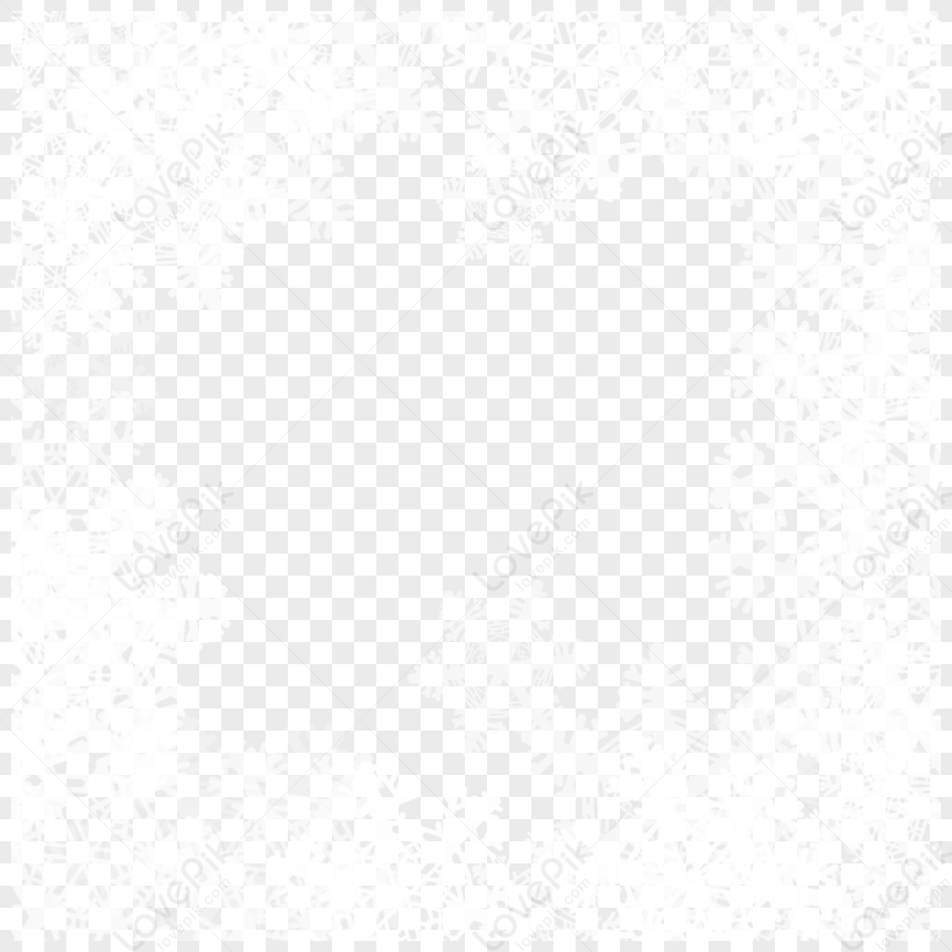 Detail White Snowflake Border Png Nomer 30