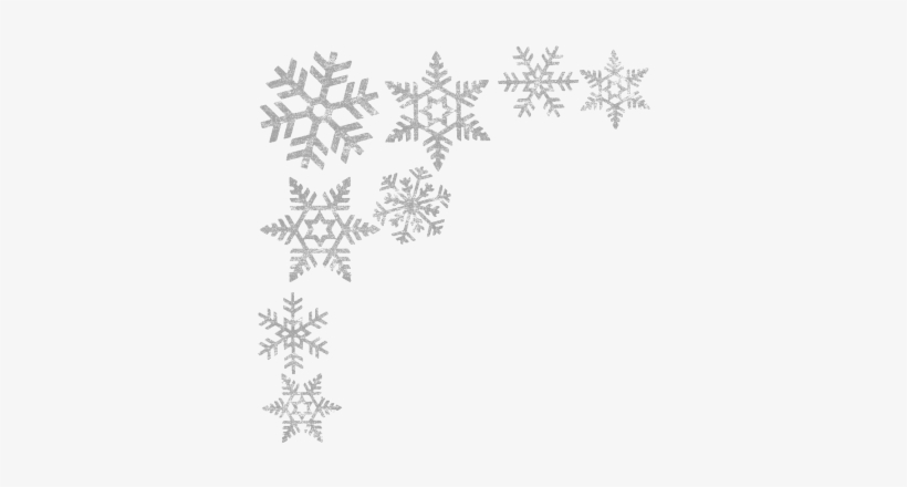 Detail White Snowflake Border Png Nomer 33