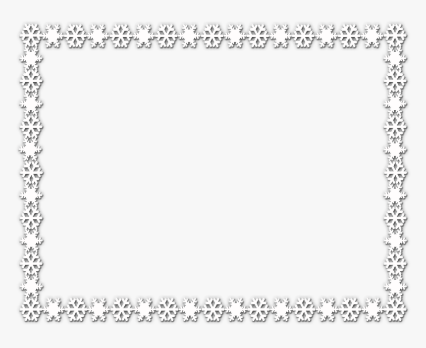 Detail White Snowflake Border Png Nomer 38