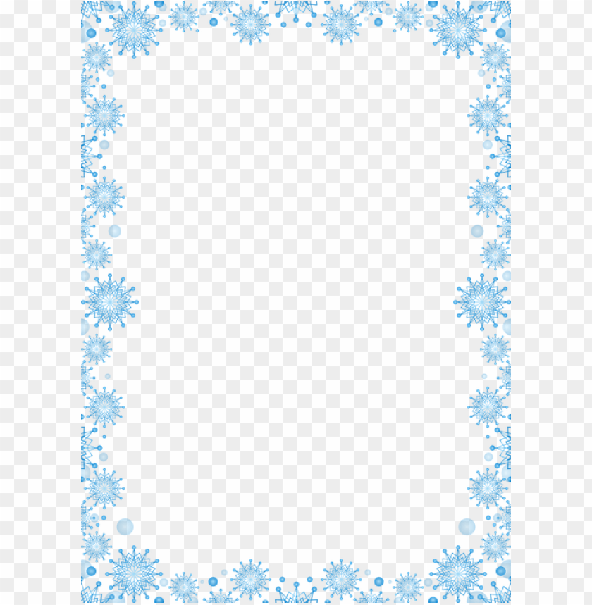 Detail White Snowflake Border Png Nomer 39