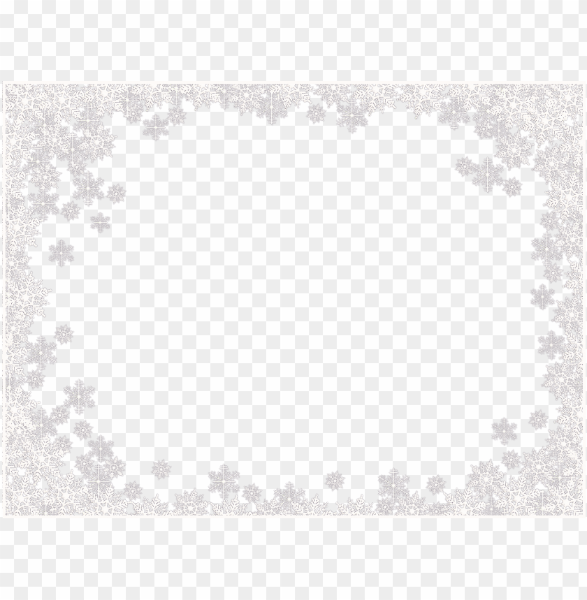 Detail White Snowflake Border Png Nomer 5