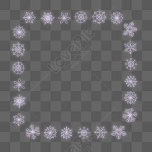 Detail White Snowflake Border Png Nomer 57