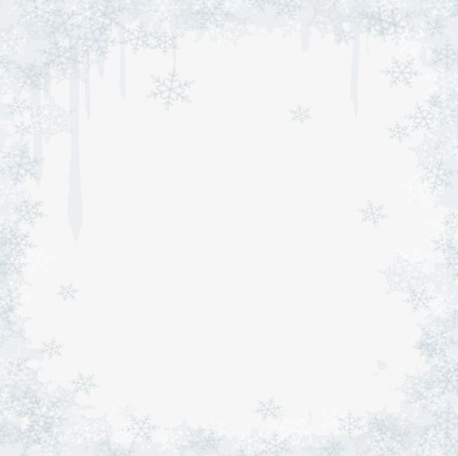 Detail White Snowflake Border Png Nomer 7