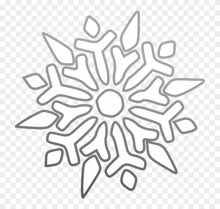 Detail White Snowflake Clipart Clear Background Nomer 28