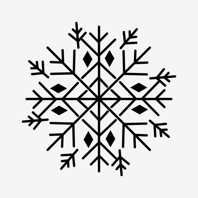 Detail White Snowflake Clipart Clear Background Nomer 34