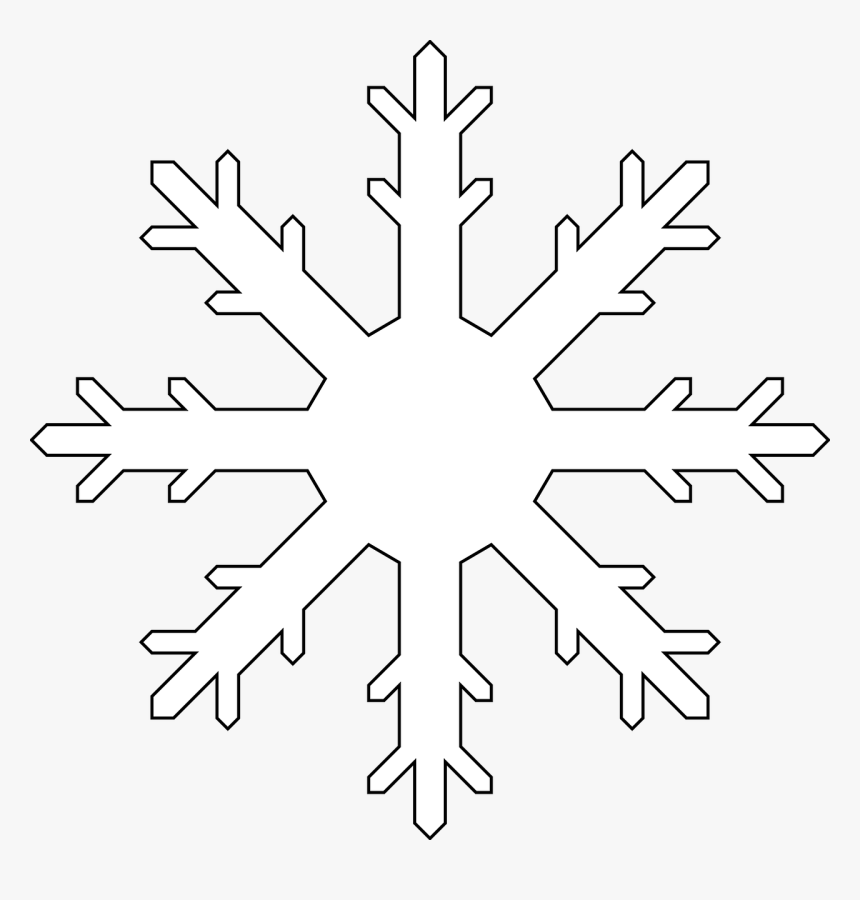 Detail White Snowflake Transparent Nomer 8
